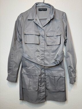 Maniere De Voir Utility Convertible Jacket Dress 4 Way to Wear Size 6